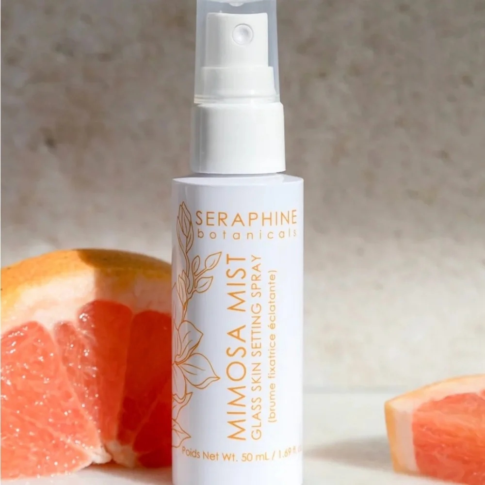 Seraphine Botanicals Mimosa Mist - Glass Skin Setting Spray, Sealed NEW 50 mL